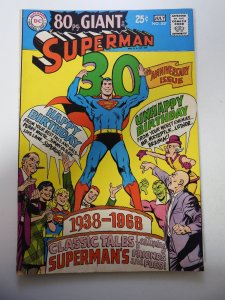 Superman #207 (1968) FN Condition chew bc