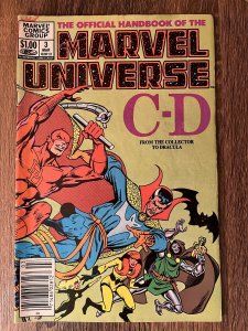 The Official Handbook of the Marvel Universe #3 Newsstand Edition (1983)