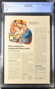 Avengers 57 Cgc 6.5 Ow/w Pages Marvel 1968 1st Vision