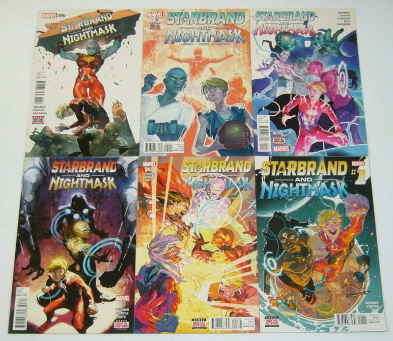 Starbrand and Nightmask #1-6 VF/NM complete series - marvel new universe set lot