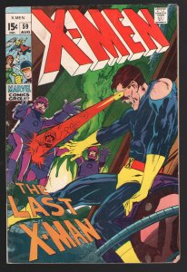 X-MEN 59 GD+ 2.5 NEAL ADAMS C/A;1st Dr, LYKUS (SAURON).BARGAIN!