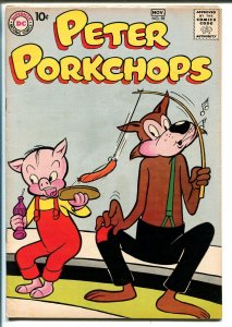 PETER PORKCHOPS #58 1958-DC COMICS-HOT DOG COVER-SHELDON MAYER ART-fn