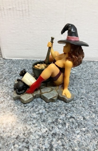 Sexy Witch Resin Statue loose 6inches tall