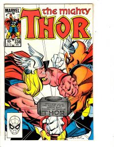 Mighty Thor # 338 NM Marvel Comic Book Beta Ray Bill Avengers Hulk Iron Man SS10