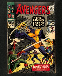 Avengers #34 1st Appearance Living Laser!