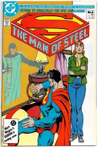 THE MAN OF STEEL #1 - 6 (1986) 8.5 VF+  Big S Reboot Mini-Series by John Byrne