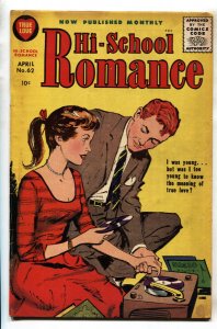 Hi-School Romance #62 1957- Harvey-Bob Powell art-Turntable cover-comic book