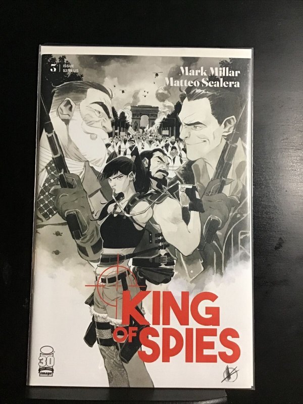 KING OF SPIES #5B ~NM~ B&W VARIANT~ 1st print~ Image Comics