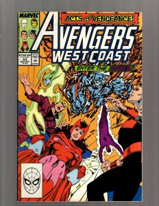 Lot of 12 West Coast Avengers Comics #38 39 40 41 42 43 44 51 53 55 56 57 J417