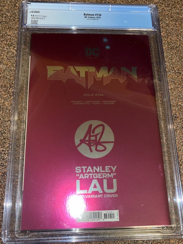 Batman 134 (2023), Artgerm Foil 1:50 Virgin Variant Cover, CGC Graded 9.8