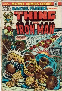 Marvel Feature #12 (1971) Jim Starlin Thing Iron Man Thanos FR