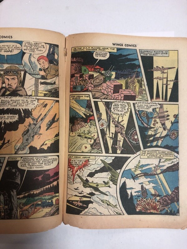 Wings Comics (1944) # 50 (Fair/G) White Pages !