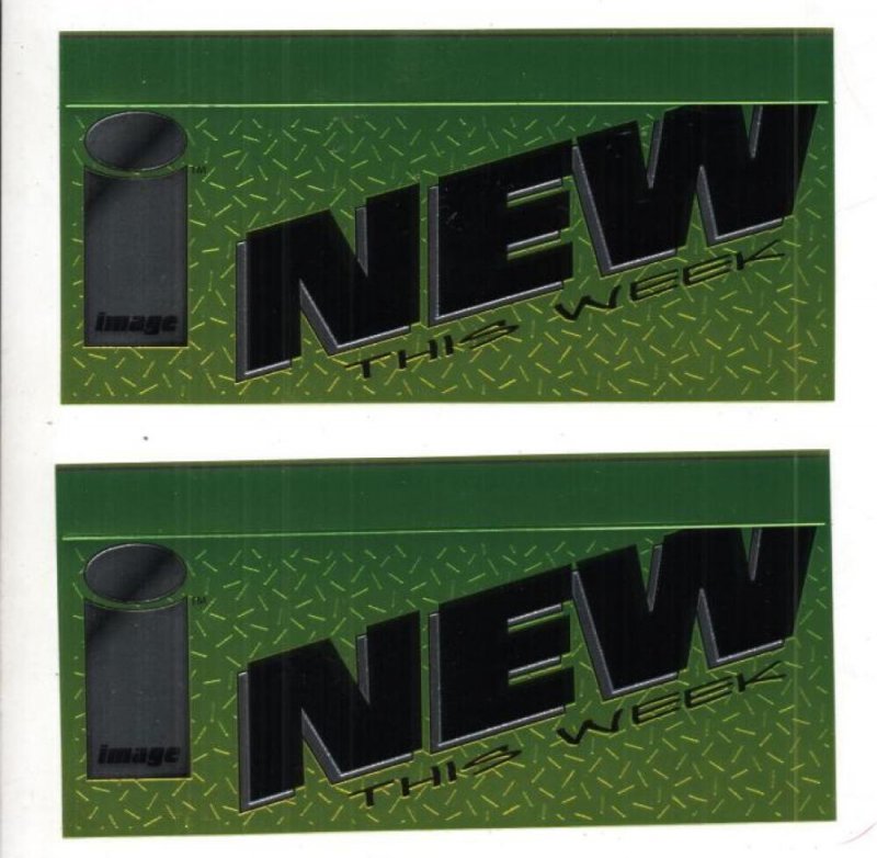 IMAGE Open Closed SIGN , 8.5 x 12 , Jim Lee 1990's Chromium Sturdy w/ 2 stickers