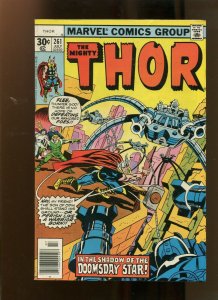 THOR #261 (7.0) IN THE SHADOW OF THE DOOMSDAY STAR!! 1977