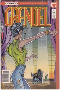 Grendel (2nd Series) #8 (Newsstand) FN ; COMICO | Matt Wagner Wheelchair Cover