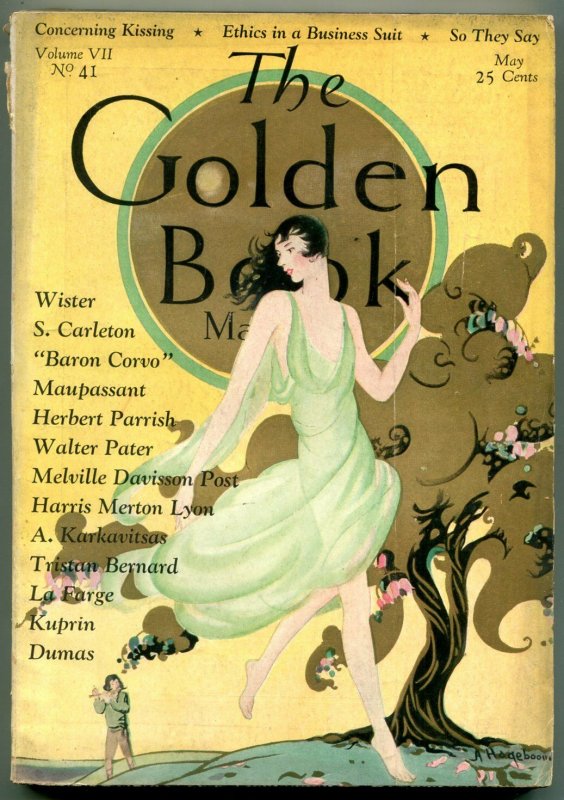 Golden Book Pulp May 1928- Dumas- Maupassant- Herbert Parrish