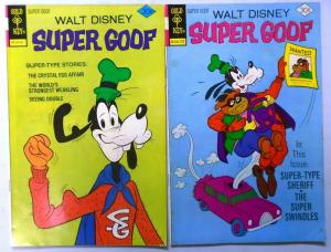 Bronze+Copper Age Disney Whitman+Gold Key Super Goof Comic Lot, 28 Different, VG