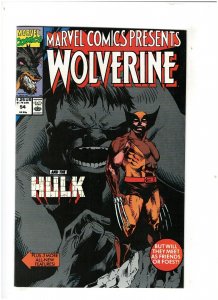 Marvel Comics Presents #54 VF/NM 9.0 Wolverine Hulk, Werewolf By Night 1990 