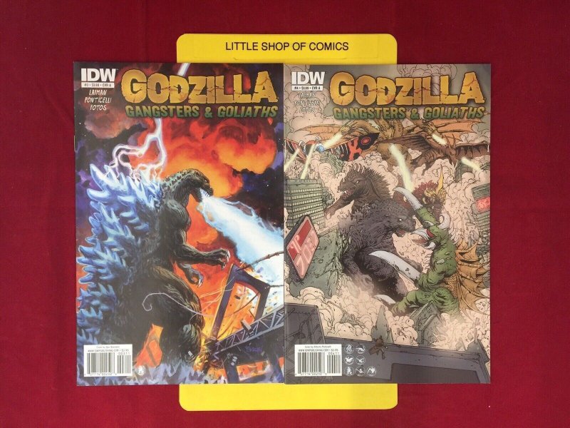 Godzilla Gangsters and Goliaths #1 2 3 4 5 Darrow Cover 1-5 Set 1st Mothra IDW
