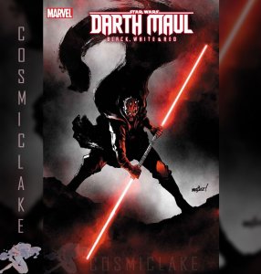 STAR WARS DARTH MAUL BLACK WHITE RED #3 1:25 MARQUEZ RATIO VAR PREORDER 6/26☪