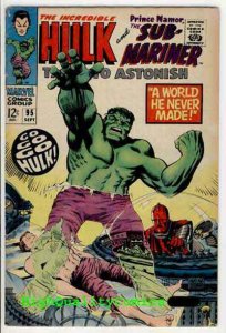 TALES To ASTONISH #95, FN, Sub-Mariner, Hulk, Monster, 1967, Bill Everett