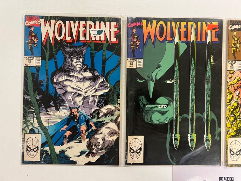 4 Wolverine Marvel Comic Books # 20 22 23 25 Avengers Defenders Iron Man 66 JS40