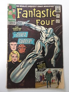 Fantastic Four #50 (1966) GD Condition 2 in cumulative spine split