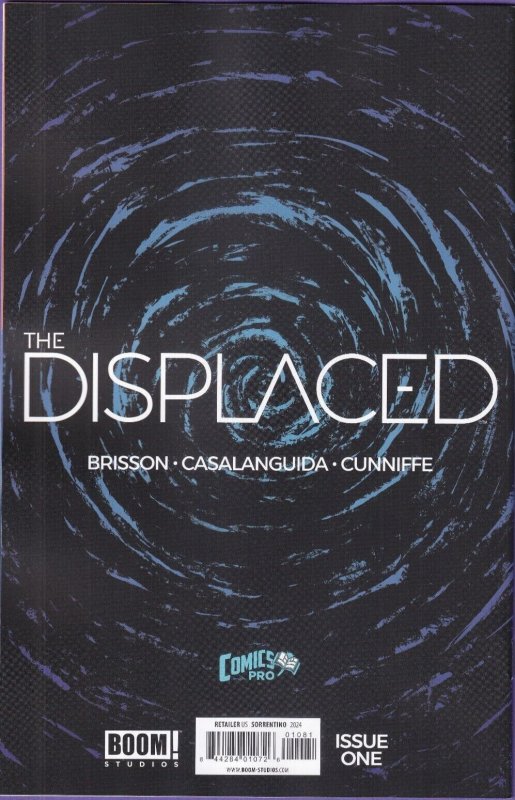 The Displaced #1 2024 Comicspro Signed by Ed Brisson Boom Studios EB120