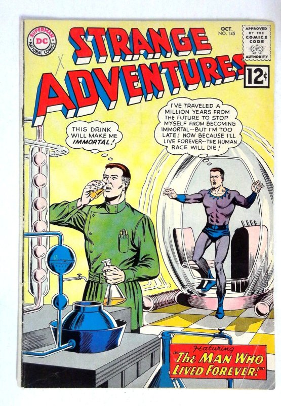 Strange Adventures #145 The Man Who Lived Forever DC (1962) VG