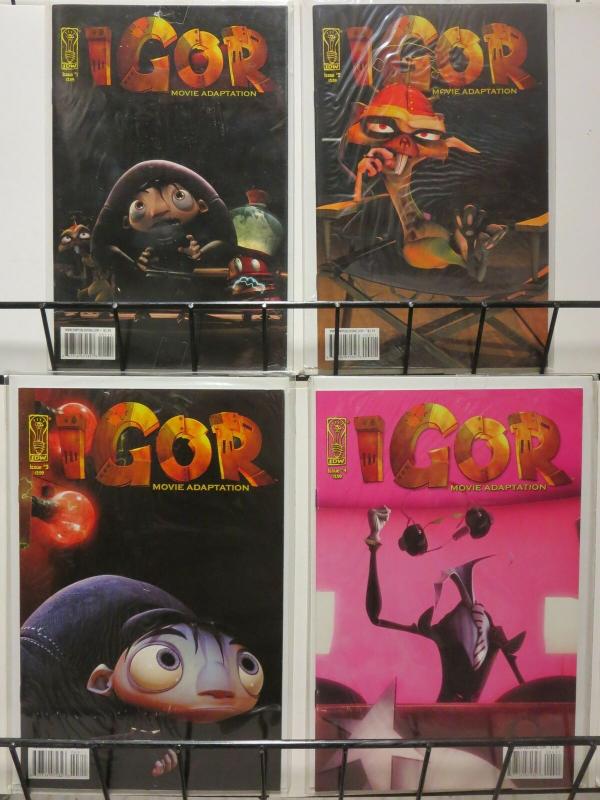 IGOR MOVIE ADAPTATION (2008 IDW) 1-4  COMPLETE! COMICS BOOK