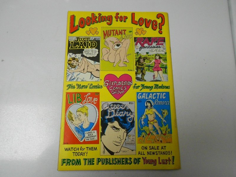 1971 YOUNG LUST #1 VF- 2nd Print PRINT MINT Bill Griffith UNDERGROUND COMIX