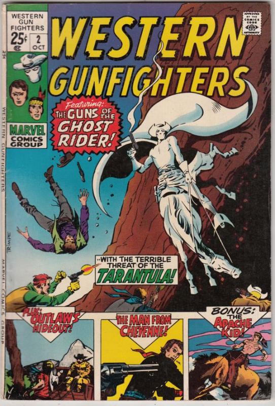 Western Gunfighters #2 (Oct-70) VF/NM High-Grade Ghost Rider, Wyatt Earp, Bla...