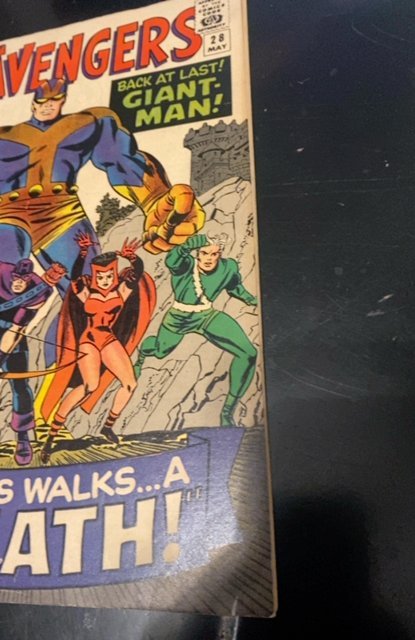 The Avengers #28 (1966)the Goliath awakens  mid grade