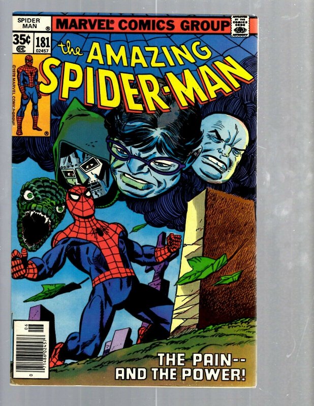 Amazing Spider-Man # 181 VF/NM Marvel Comic Book MJ Vulture Goblin Scorpion TJ1