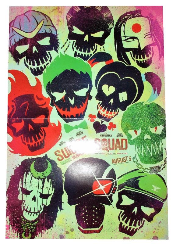 Suicide Squad Folded Promo Poster (11 x 17) - New!