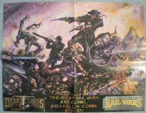 DEAD LANDS Promo poster, Rail Wars, 1997, 22x17, Unused, more Promos in store