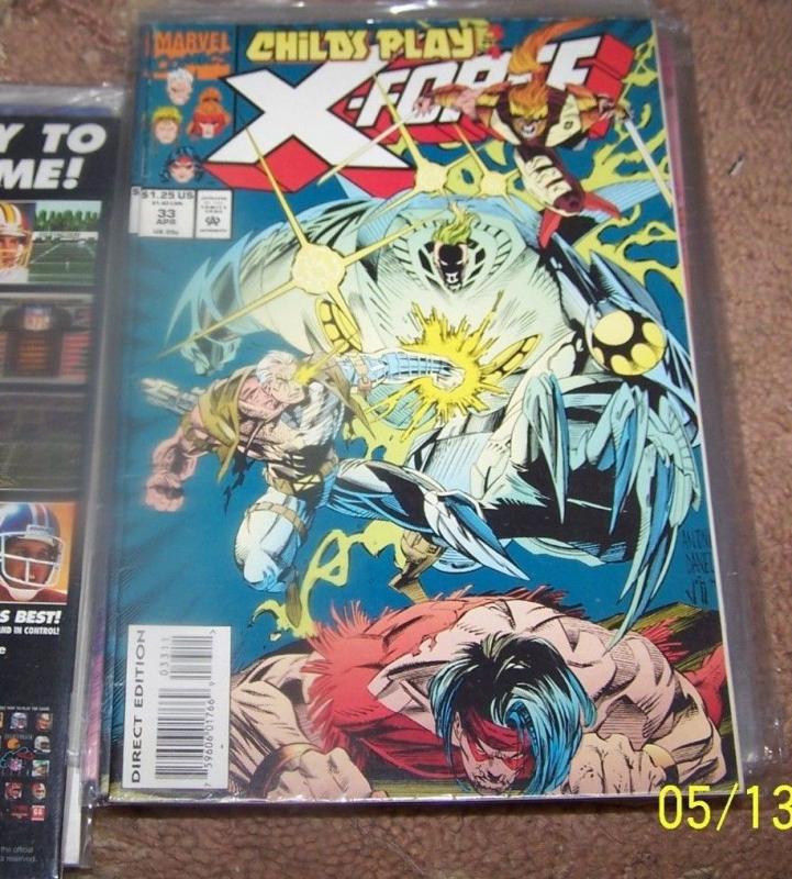 X FORCE # 33  MARVEL CABLE    WARPATH CANNONBALL  XMEN