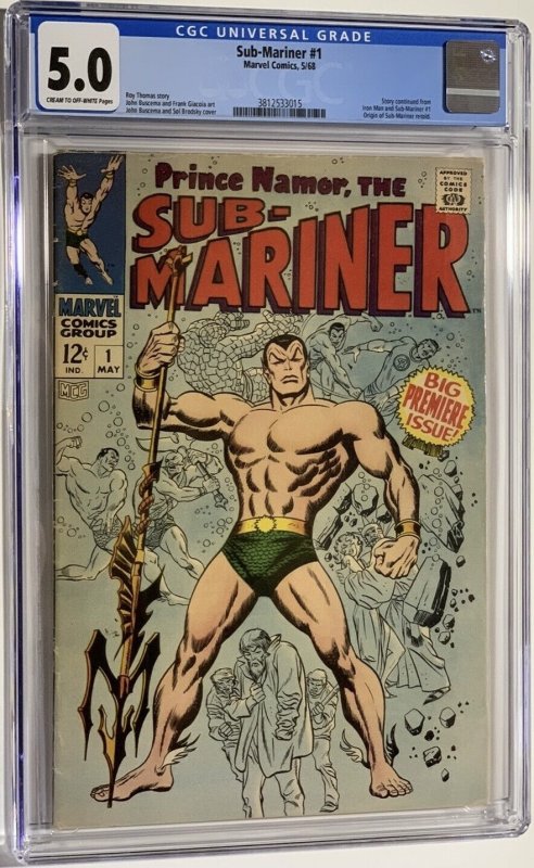 Sub-Mariner #1 (1968) CGC Graded 5.0