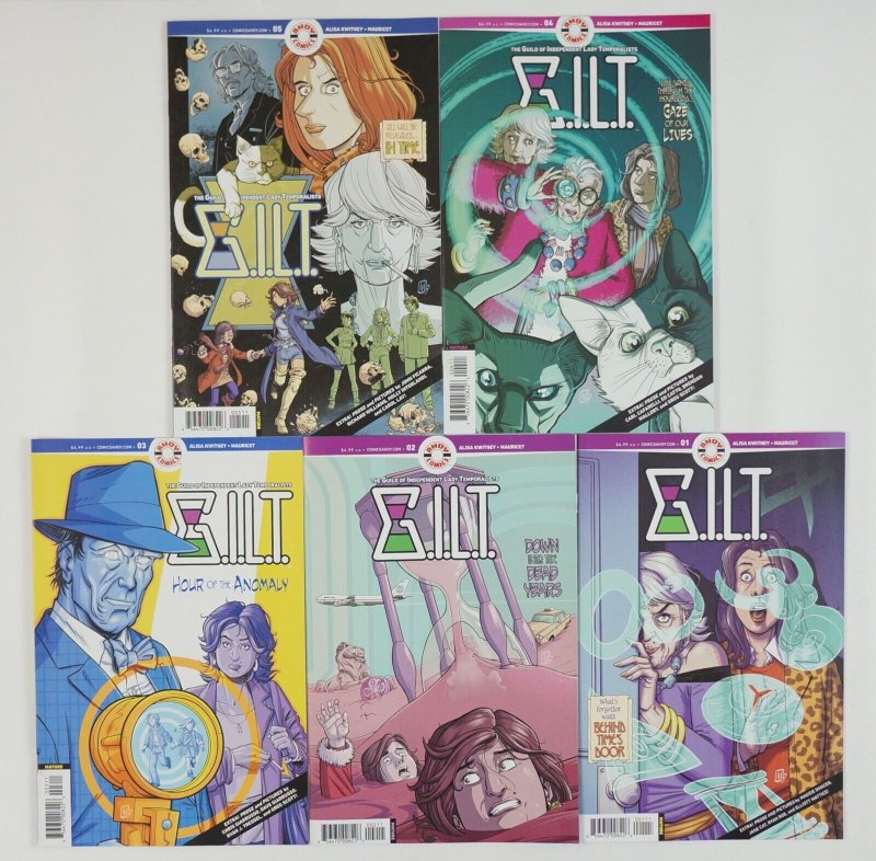G.I.L.T. #1-5 VF/NM full set GILT: Guild of Independent Lady Temporalists ; Ahoy