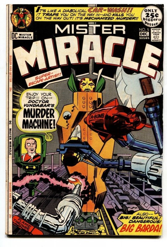 Mister Miracle #5 1971- DC 1st appearance of Virman Vundabar FN