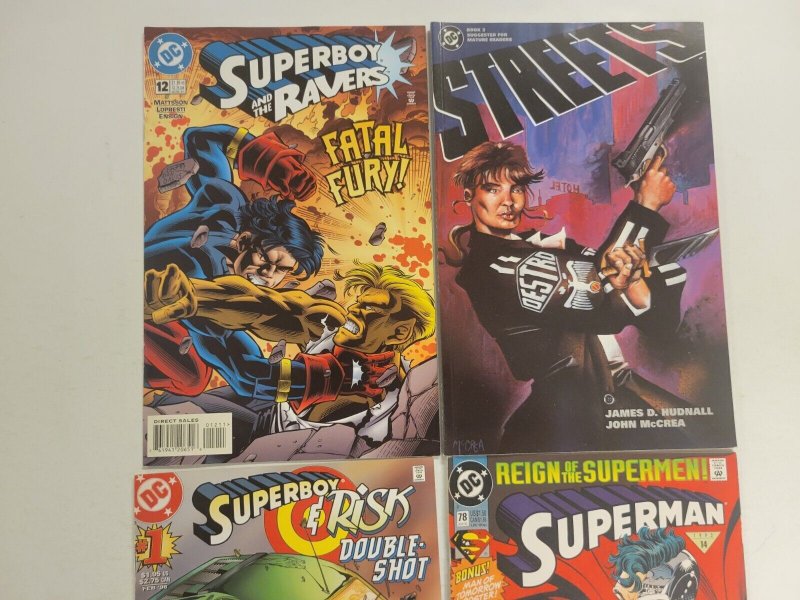 4 DC Comics #1 12 Superboy + #78 Superman + #3 Streets 9 TJ27