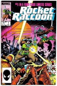 ROCKET RACCOON #1 - #4 (1985) 8.0 VF Full MiniSeries! Mike Mignola! Bill Mantlo!