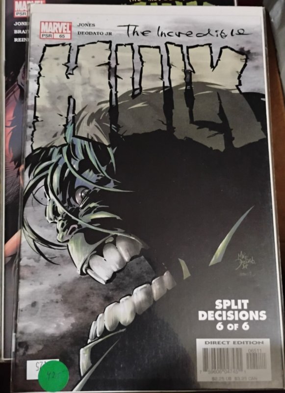 Incredible Hulk # 65  2004 vol 2 Marvel disney doc samson  split decisions