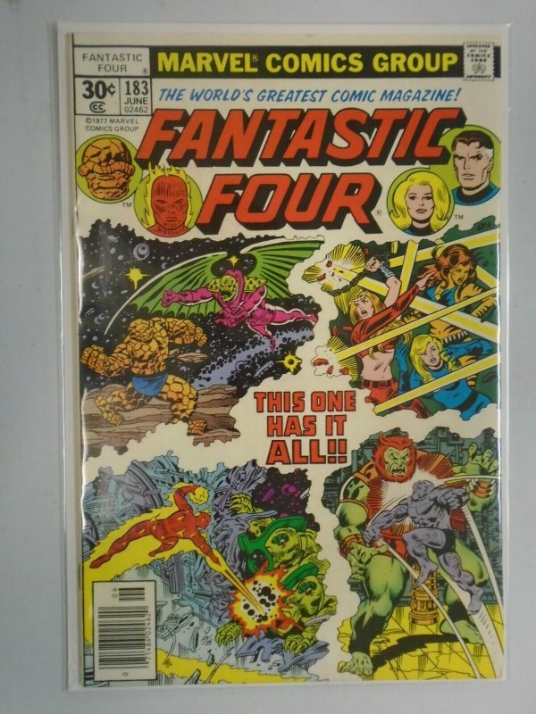 Fantastic Four #183 News Stand edition 6.0 FN (1977 1st Series)