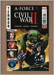A-Force #9 Marvel Comics 2016 Civil War II Captain Marvel NM- 9.2