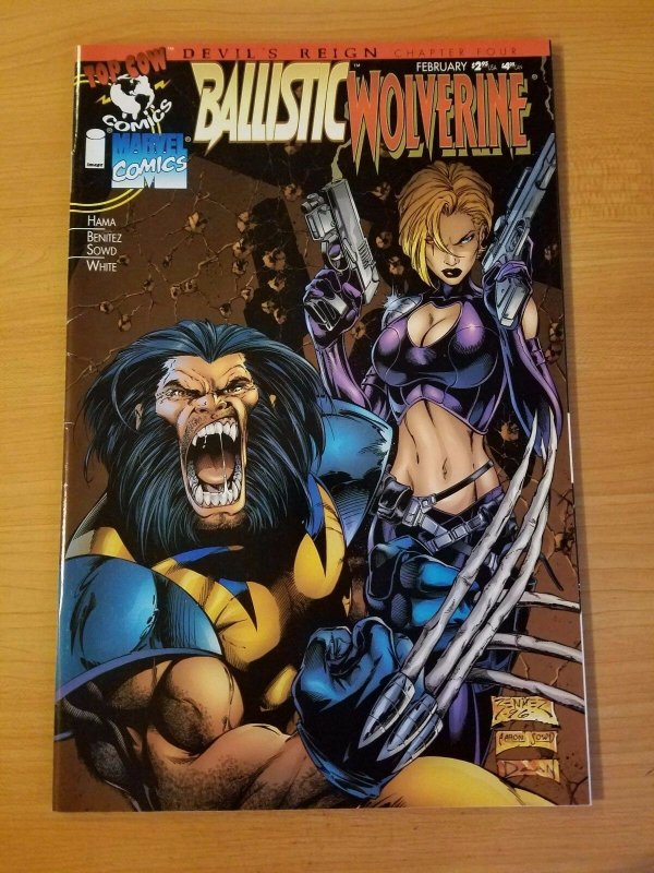 Ballistic / Wolverine #1 ~ NEAR MINT NM ~ (1997, Top Cow / Marvel Comics)