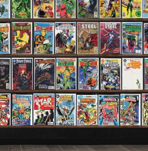 Huge Lot 150+ Comics with Steel, Young All Stars, Green Lantern & More!
