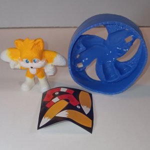 TAILS BLUE ROLLER W/STICKER | SONIC THE HEDGEHOG 3 #06 | MCDONALDS 2024 | NIB