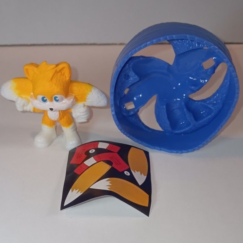 TAILS BLUE ROLLER W/STICKER | SONIC THE HEDGEHOG 3 #06 | MCDONALDS 2024 | NIB