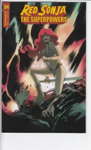 RED SONJA THE SUPERPOWERS (2020 DYNAMITE) #4 VARIANT CVR F PINNA